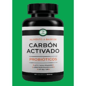 CAPSULAS DE CARBON ACTIVADO Y PROBIOTICOS CON 90 CAPS.