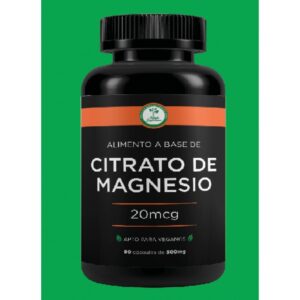 CAPSULAS DE CITRATO DE MAGNESIO 20 MCG CON 90 CAPS.