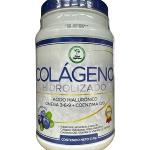 COLAGENO HIDROLIZADO SABOR MORA AZUL 1.1 KG