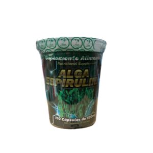 CAPSULAS ALGA ESPIRULINA VASO C/150