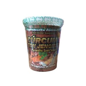 CAPSULAS CURCUMA Y JENGIBRE VASO C/150