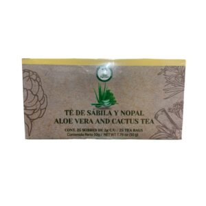 TE INSTANTANEO DE SABILA Y NOPAL C/25 SOBRES