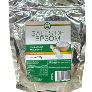 POLVO SALES DE EPSOM SABOR NATURAL 200 GR