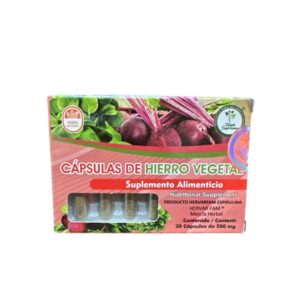 CAPSULAS HIERRO VEGETAL C/30