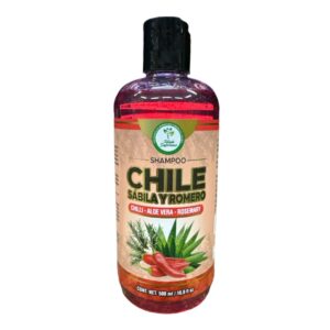SHAMPOO CHILE, SABILA Y ROMERO 500 ML